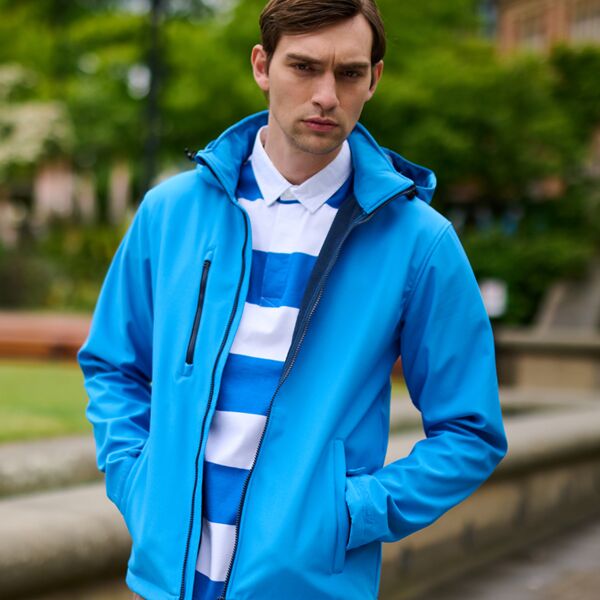 Regatta Regatta Venturer Three Layer Hooded Soft Shell Jacket RG635 Regatta Venturer Three Layer Hooded Soft Shell Jacket Thumbnail