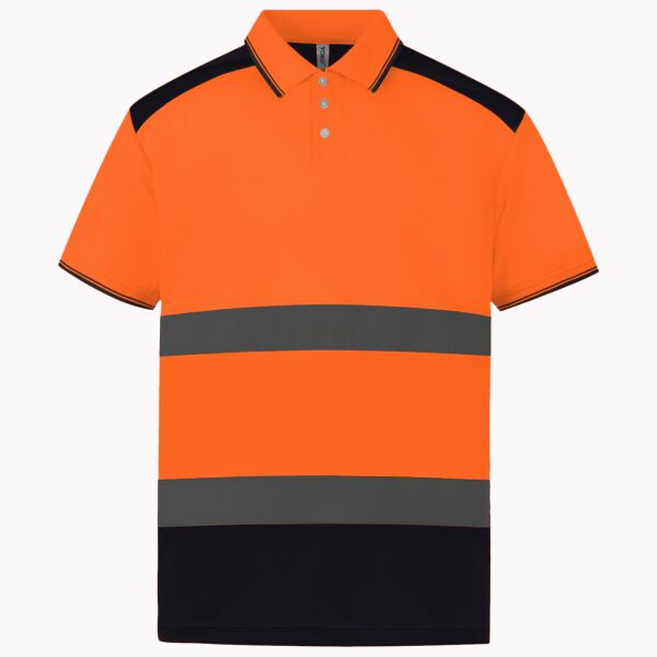 Yoko Two Tone Short Sleeve Polo Shirt Thumbnail