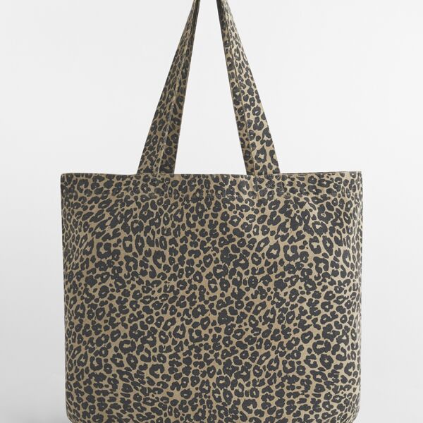 Westford Mill Leopard Print Canvas Shopper Thumbnail