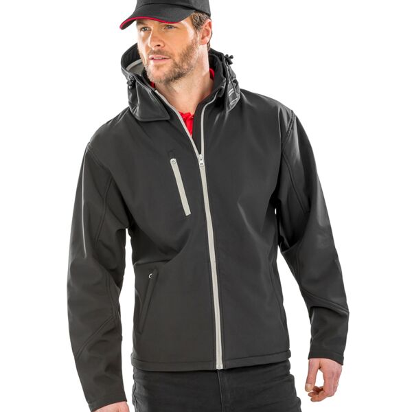 Result Core Result Core Hooded Soft Shell Jacket RS230M Result Core Hooded Soft Shell Jacket Thumbnail