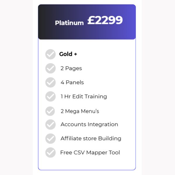 Platinum Website Plan Thumbnail